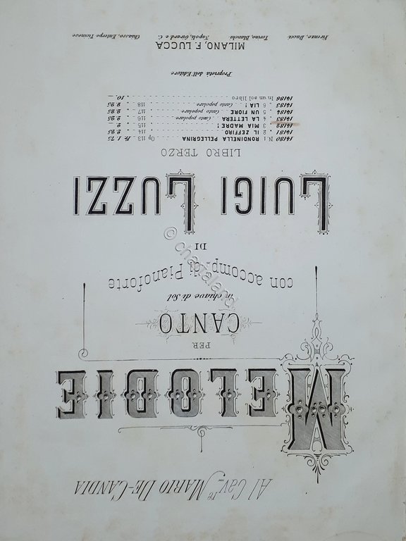 Spartiti - Melodie per Canto di Sol con acc. di …