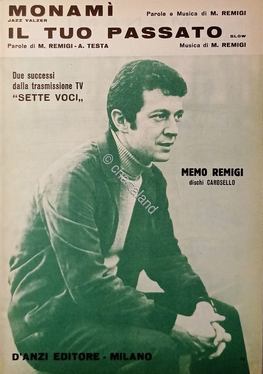 Spartiti - Memo Remigi - Monami (Jazz Valzer) - Il …