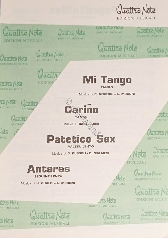 Spartiti - Mi Tango - Carino - Patetico Sax - …