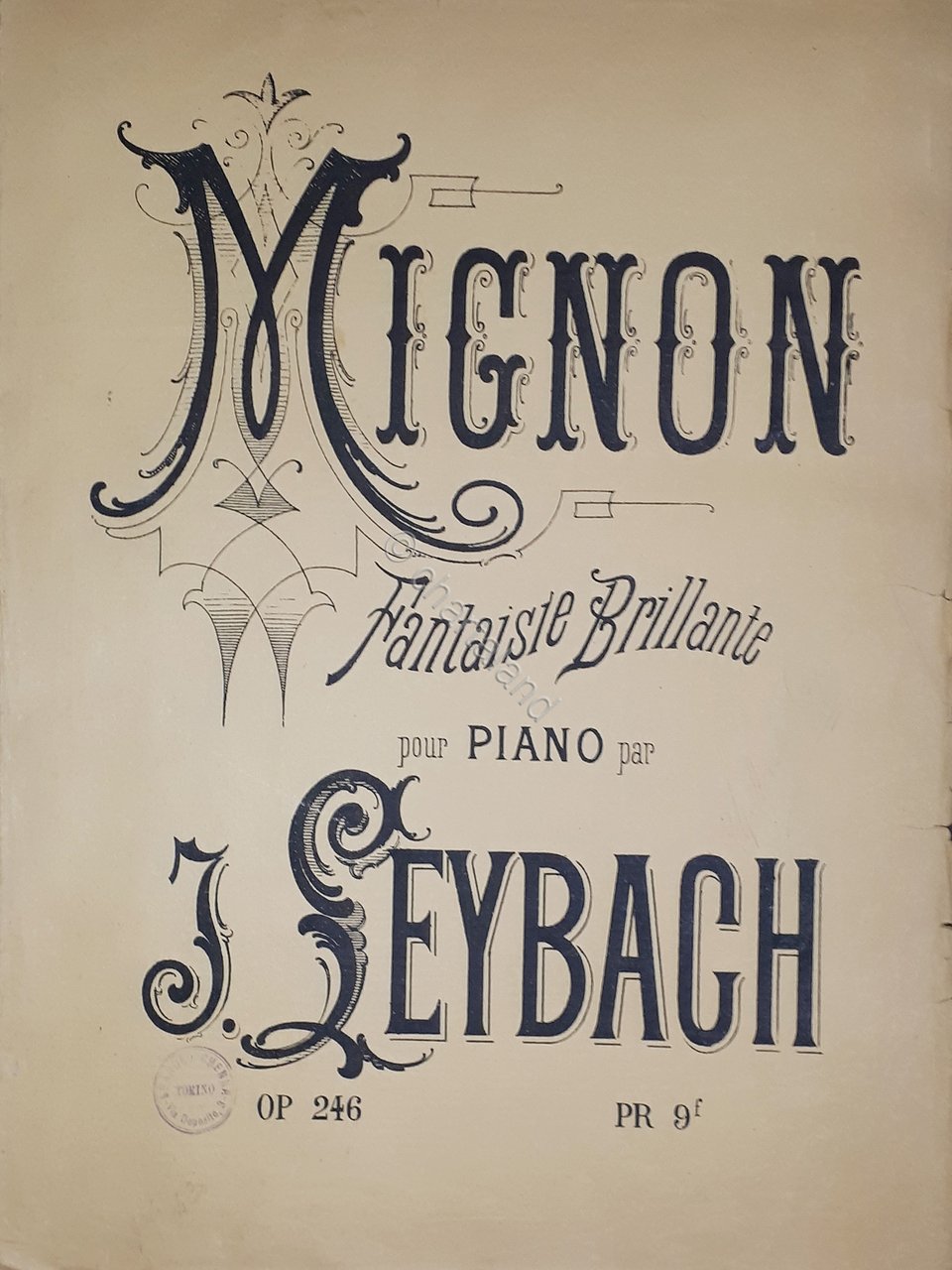 Spartiti - Mignon - Fantaisie Brillante pour Piano par J. … | Immagine principale