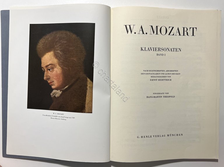 Spartiti - Mozart - Klaviersonaten - Band I - G. …