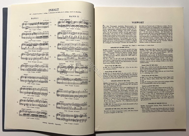 Spartiti - Mozart - Klaviersonaten - Band I - G. …