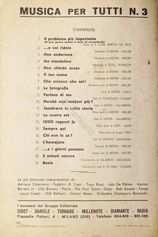 Spartiti - Musica per Tutti N. 3 - I Successi … | Immagine Gallery 2