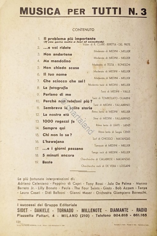 Spartiti - Musica per Tutti N. 3 - I Successi … | Immagine Gallery 4