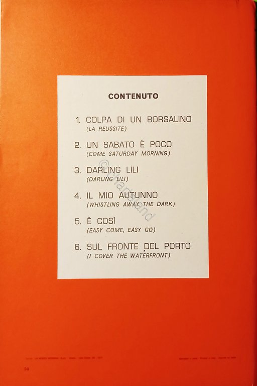 Spartiti - Musiche da Films - Raccolta Chappell - 1971