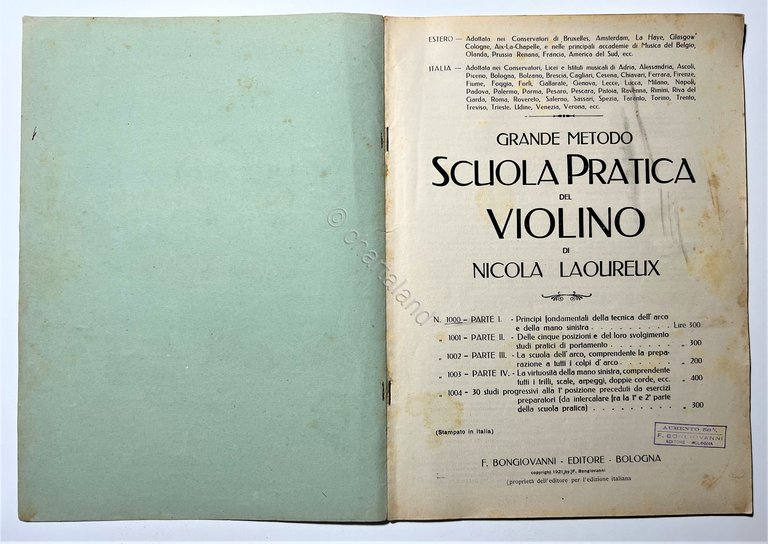 Spartiti - N. Laoureux - Grande Metodo - Scuola Pratica …