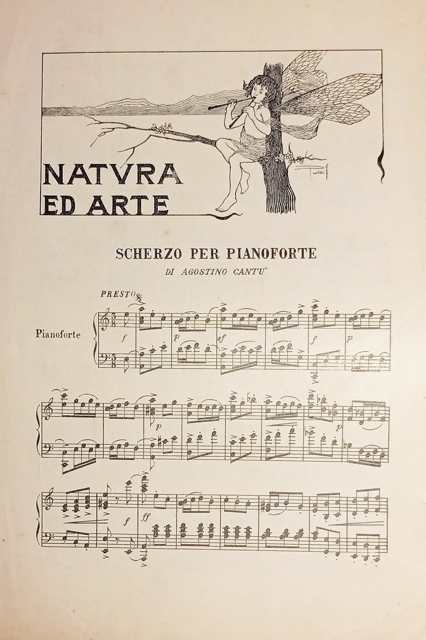 Spartiti - Natura ed Arte - Scherzo per Pianoforte di …