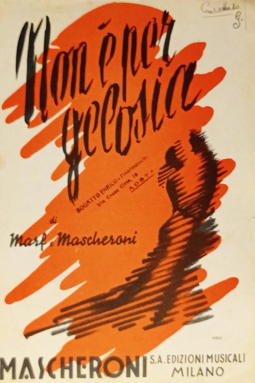 Spartiti - Non è per gelosia - Canzone Tango per … | Immagine principale