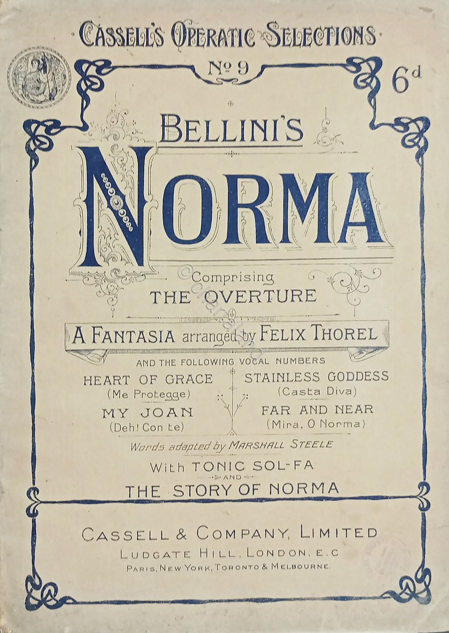 Spartiti - Norma di V. Bellini per Pianoforte