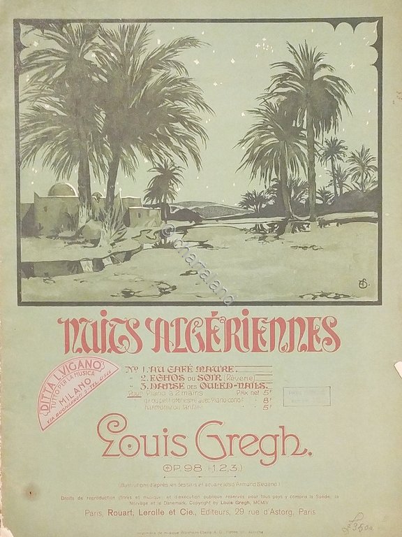 Spartiti - Nuits Nigeriennes - Pour Piano a 2 Mains …