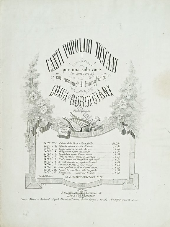 Spartiti - Ogni Sabato avrete il Lume acceso - Canto …