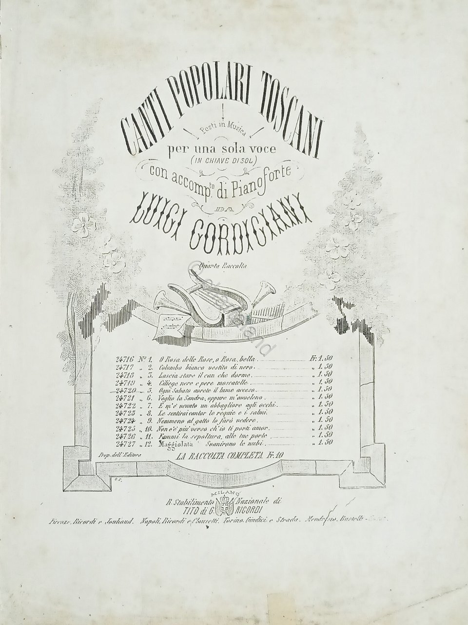 Spartiti - Ogni Sabato avrete il Lume acceso - Canto …