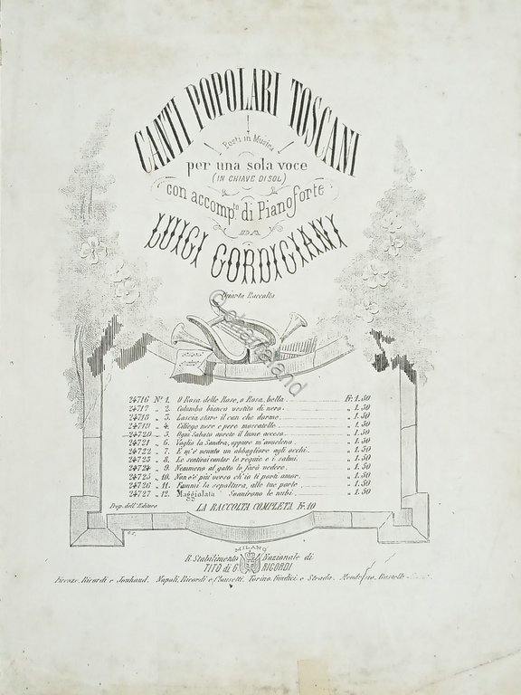 Spartiti - Ogni Sabato avrete il Lume acceso - Canto …