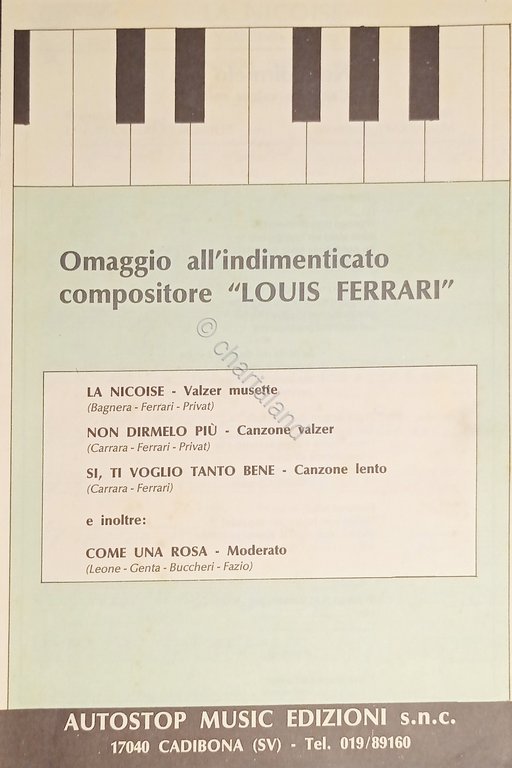 Spartiti - Omaggio all'indimenticato Compositore Louis Ferrari - 1988