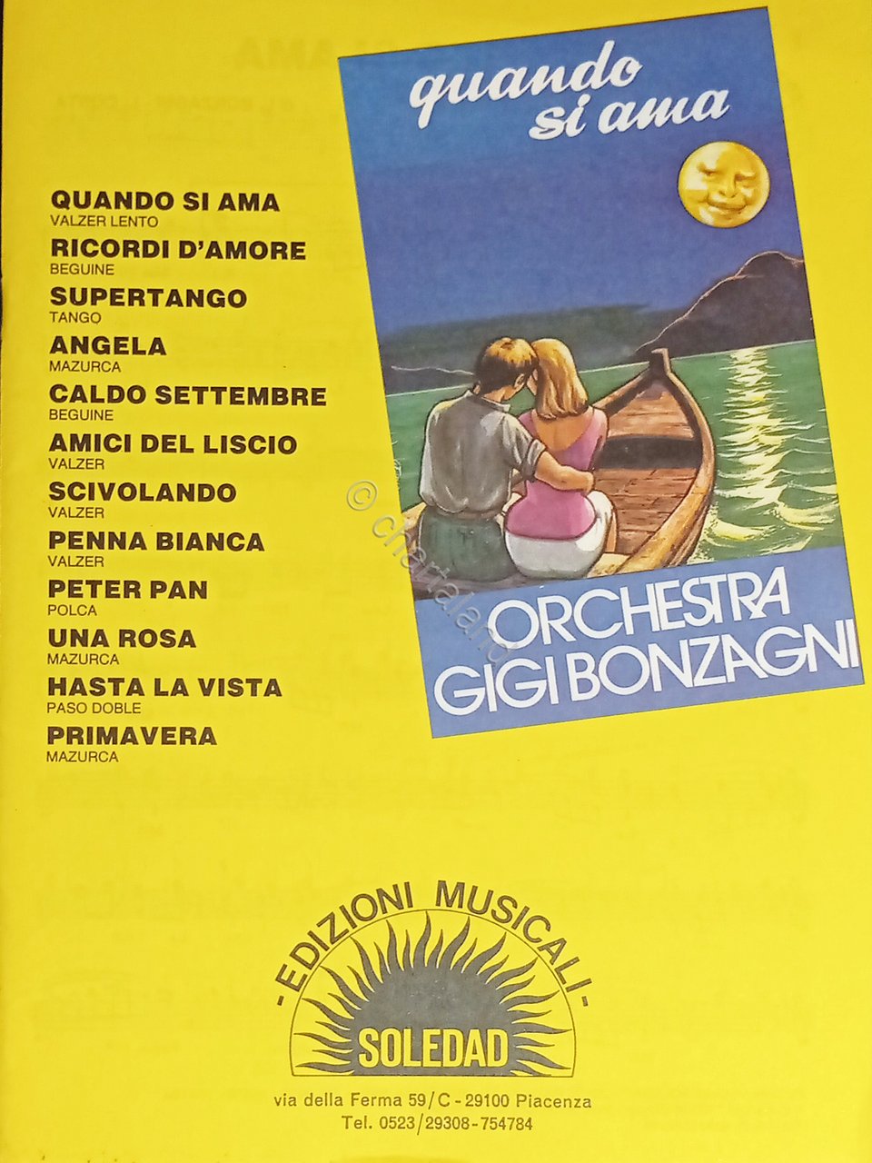 Spartiti - Orchestra Gigi Bonzagni - Quando si ama - …