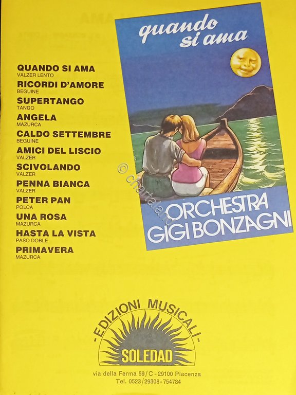Spartiti - Orchestra Gigi Bonzagni - Quando si ama - …