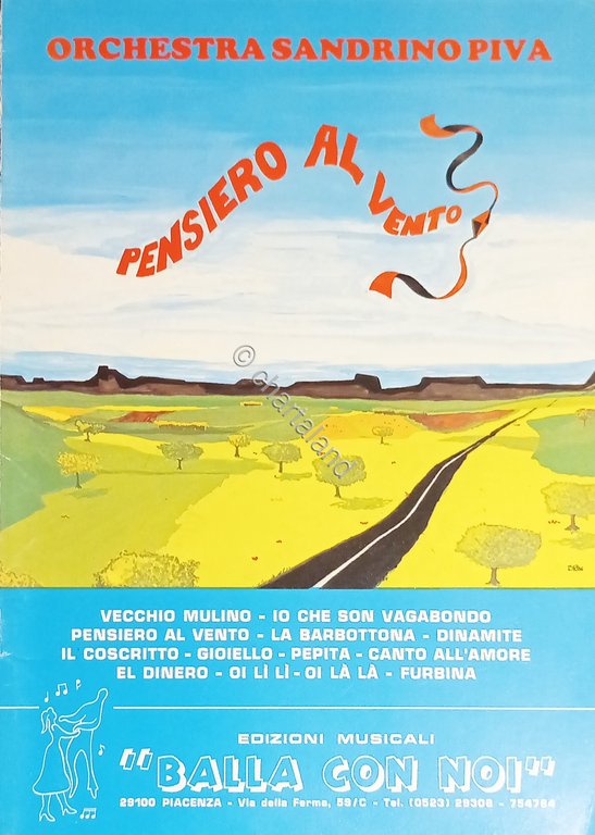 Spartiti - Orchestra Sandrino Piva - Raccolta Pensiero al Vento …