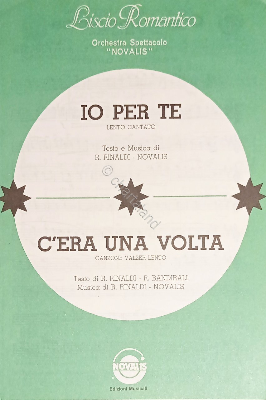 Spartiti - Orchestra Spettacolo Novalis - Io per te - …
