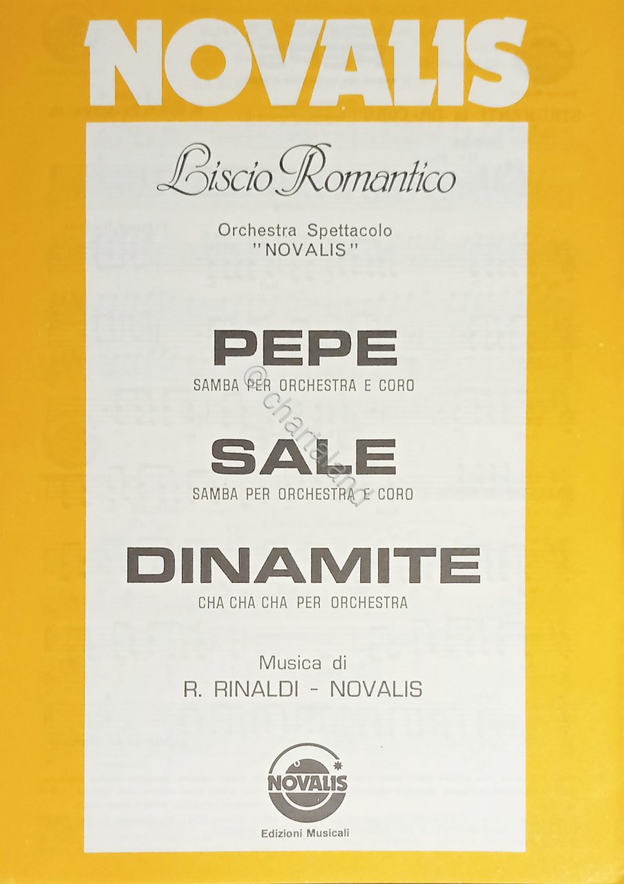 Spartiti - Orchestra Spettacolo Novalis - Pepe - Sale - …