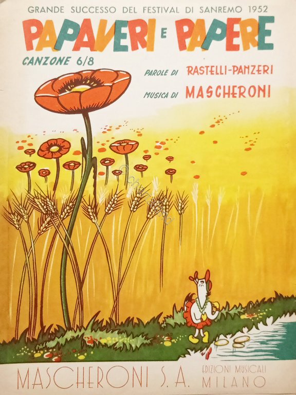 Spartiti - Papaveri e Paperi - Canzone di Rastelli-Panzeri e …