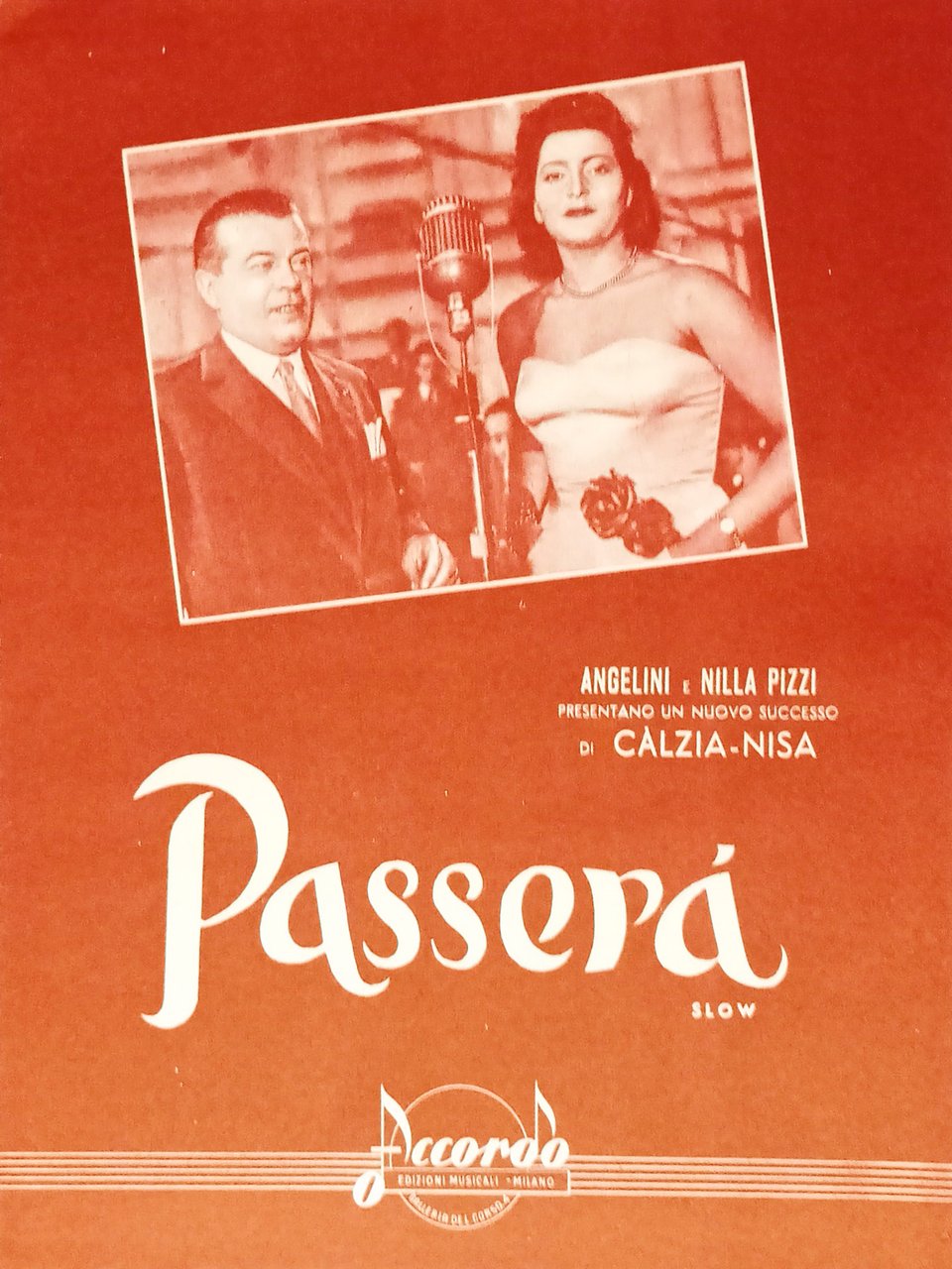 Spartiti - Passerà - Slow di E. Càlzia - 1952 | Immagine principale