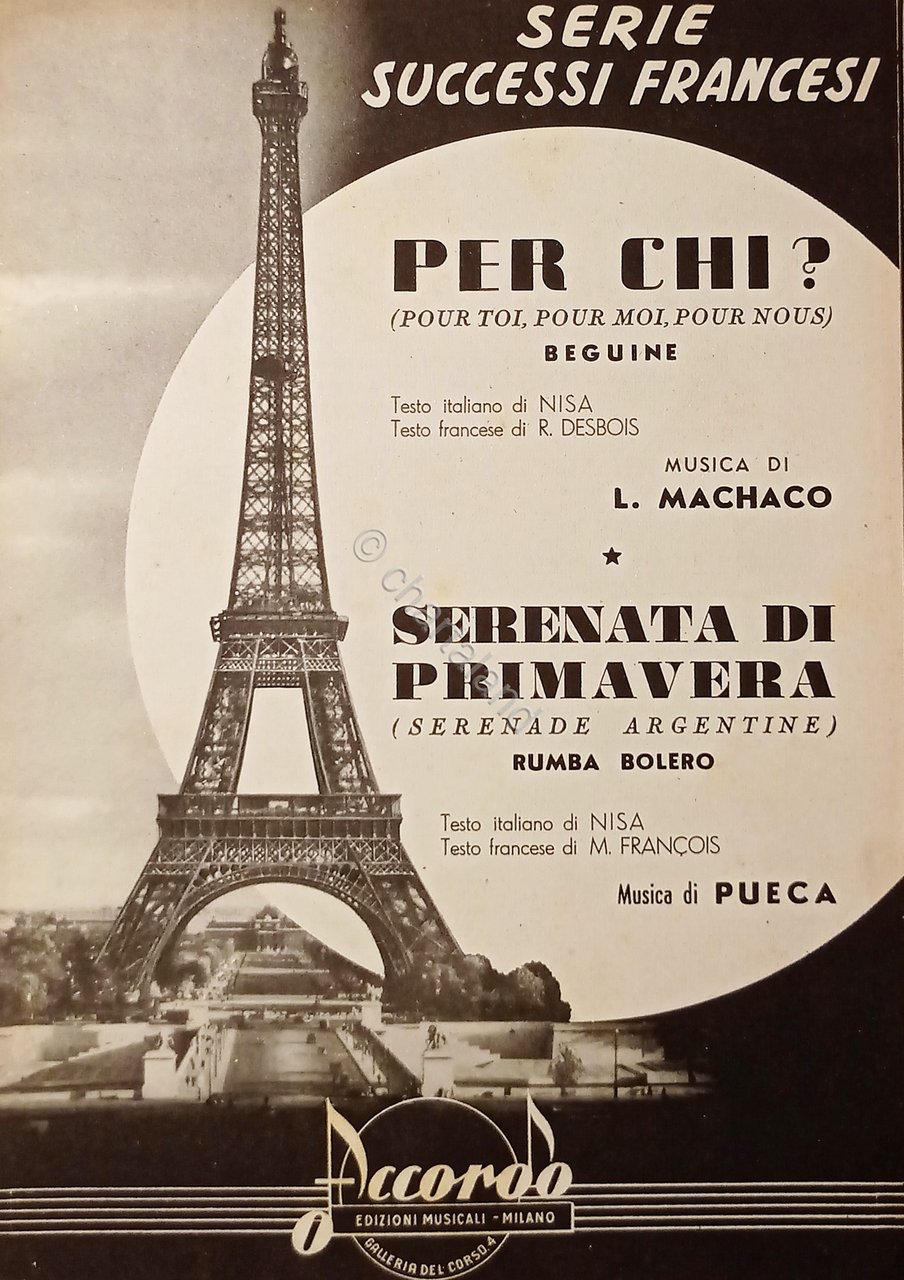 Spartiti - Per chi? ( Beguine ) - Serenata di …