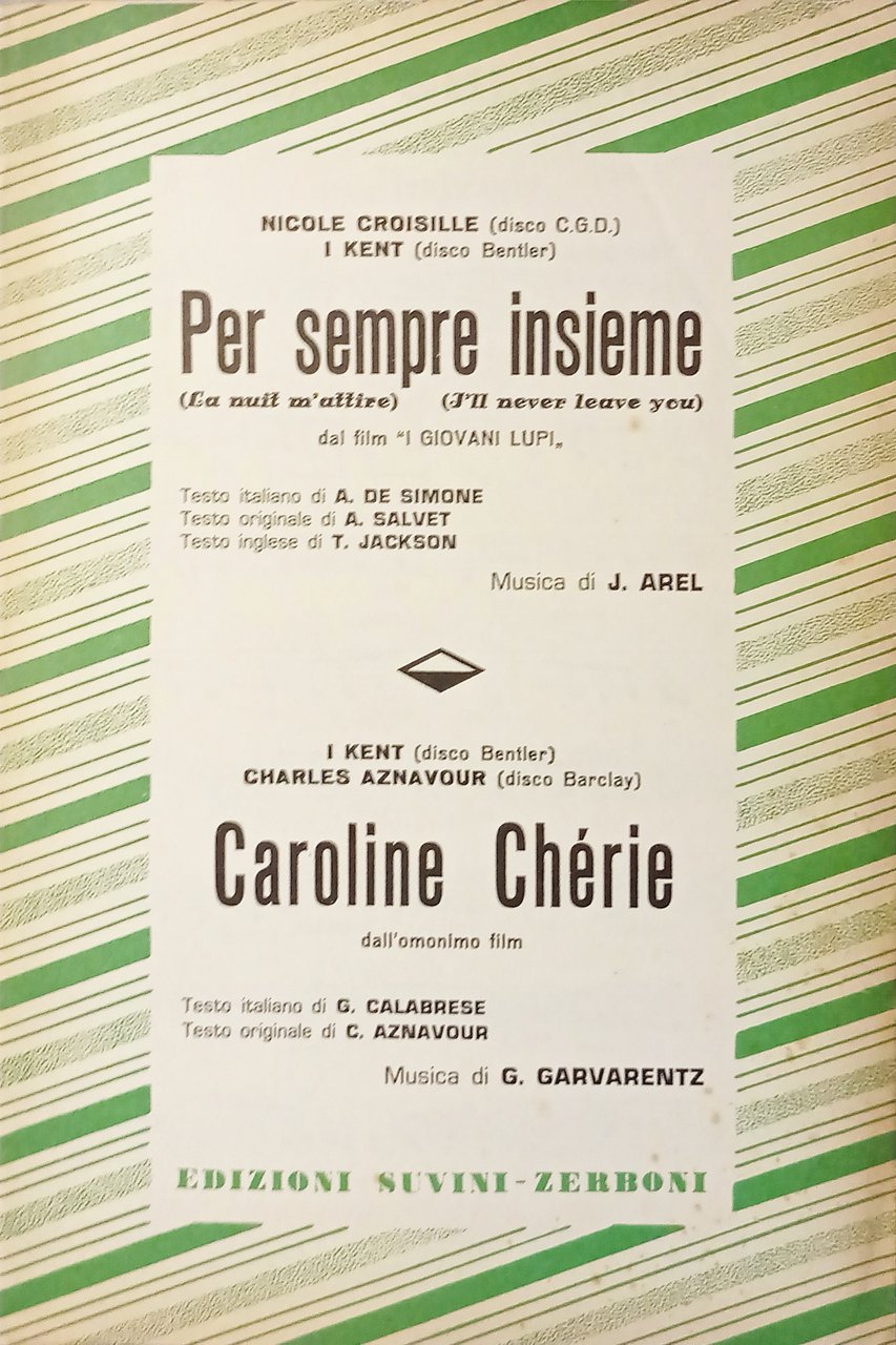 Spartiti - Per sempre insieme / Caroline Chèrie - Nicole …