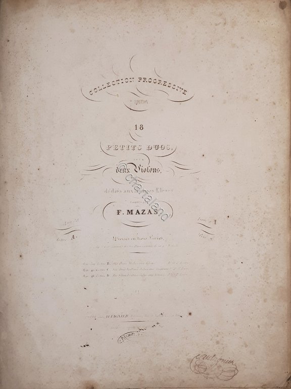 Spartiti - Petits Duos pour Deux Violons par F. Mazas | Immagine Gallery 2