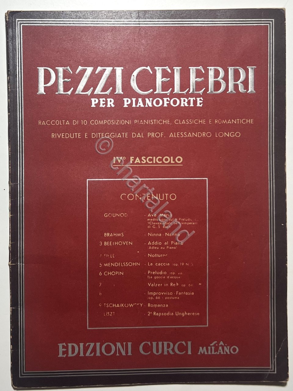 Spartiti - Pezzi Celebri per Pianoforte: IV° Fascicolo - ed. … | Immagine principale