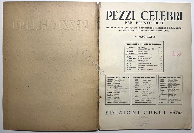 Spartiti - Pezzi Celebri per Pianoforte: IV° Fascicolo - ed. … | Immagine Gallery 2