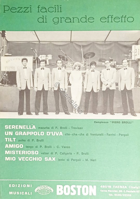 Spartiti - Pezzi facili di Grande Effetto - Complesso Piero …