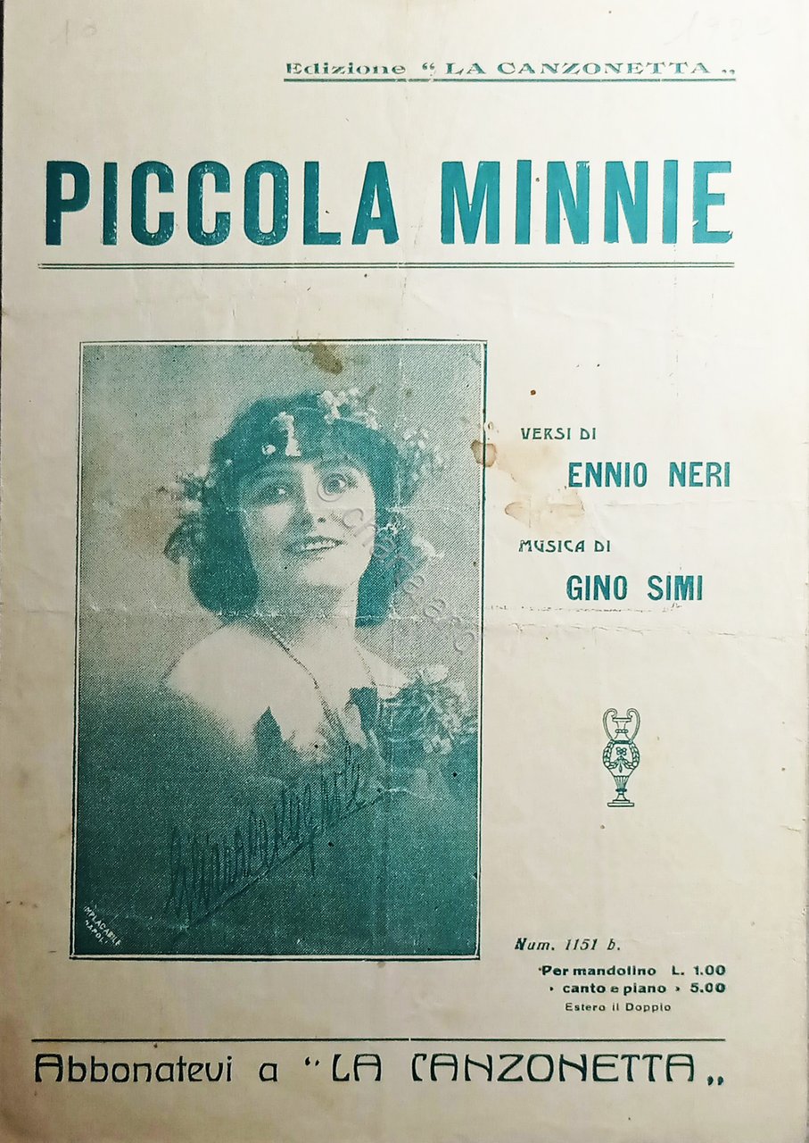 Spartiti - Piccola Minnie - Versi di E. Neri - …