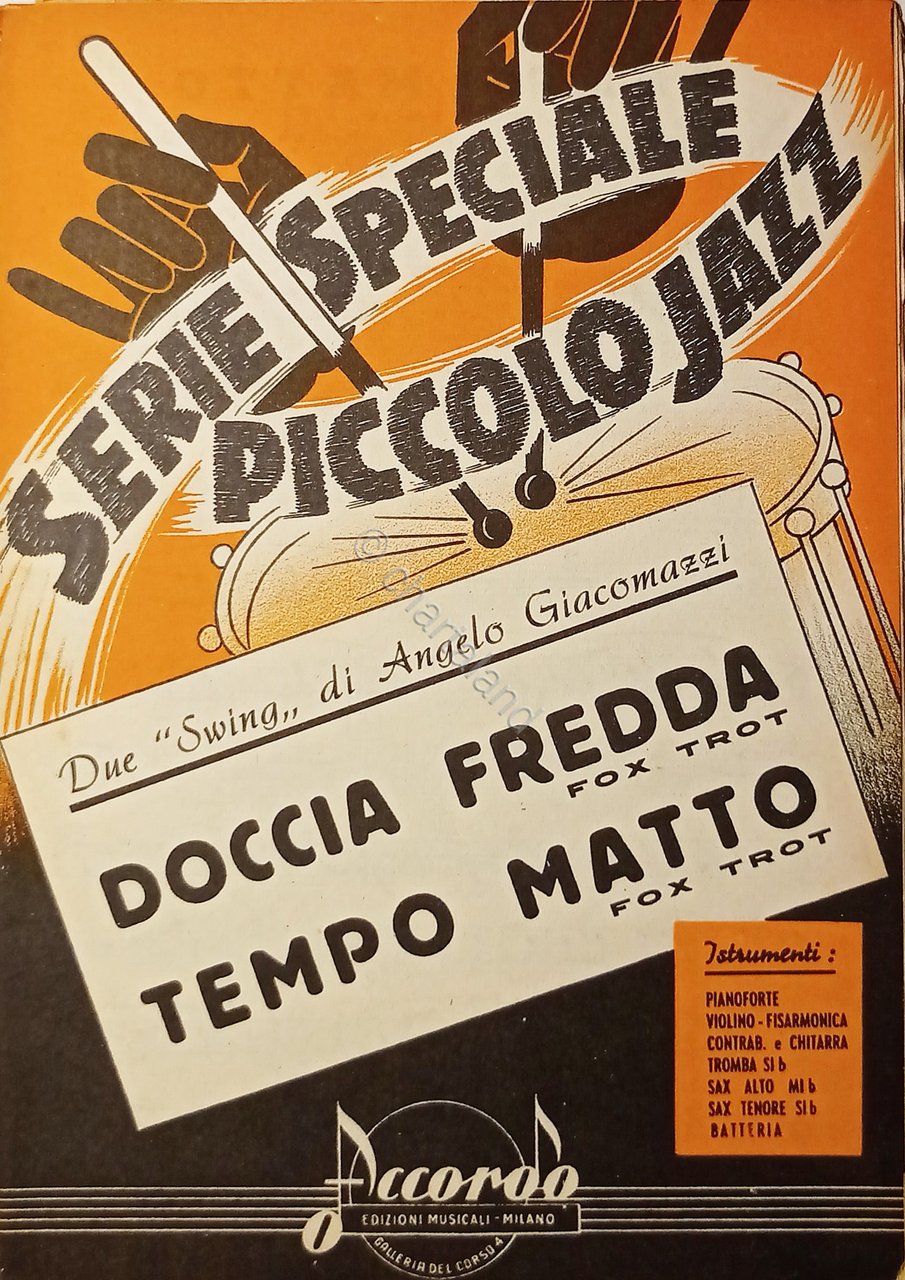 Spartiti - Piccolo Jazz - Doccia fredda (Fox Trot) - …