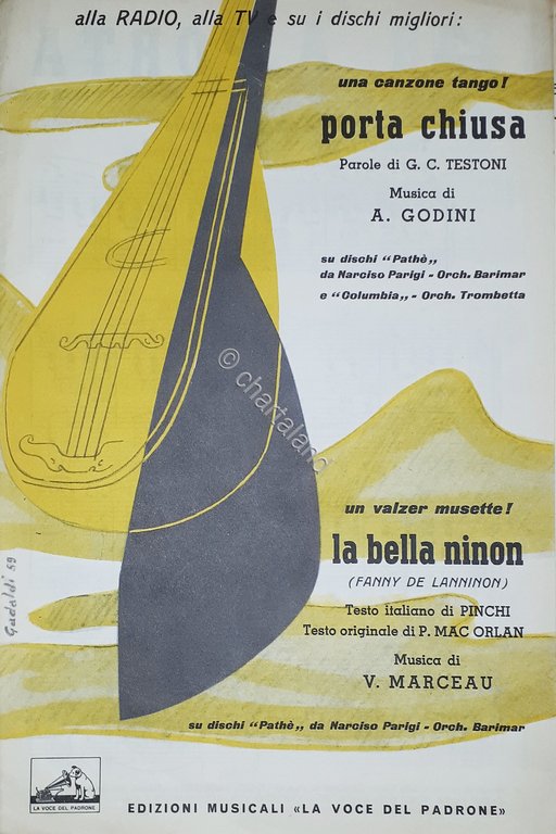 Spartiti - Porta chiusa - Canzone Tango di G. C. … | Immagine Gallery 2