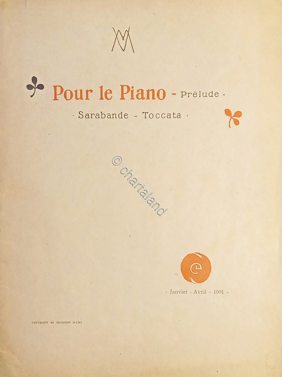 Spartiti - Pour le Piano - Prelude - Sarabande - …