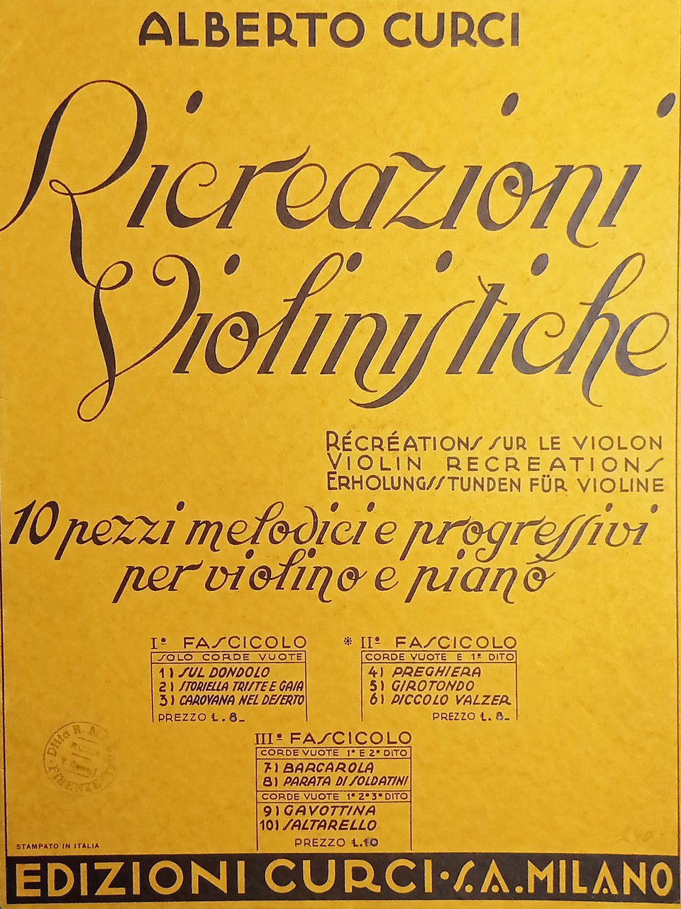 Spartiti - Preghiera per Violino e Piano di Alberto Curci … | Immagine principale