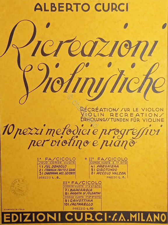 Spartiti - Preghiera per Violino e Piano di Alberto Curci … | Immagine Gallery 2