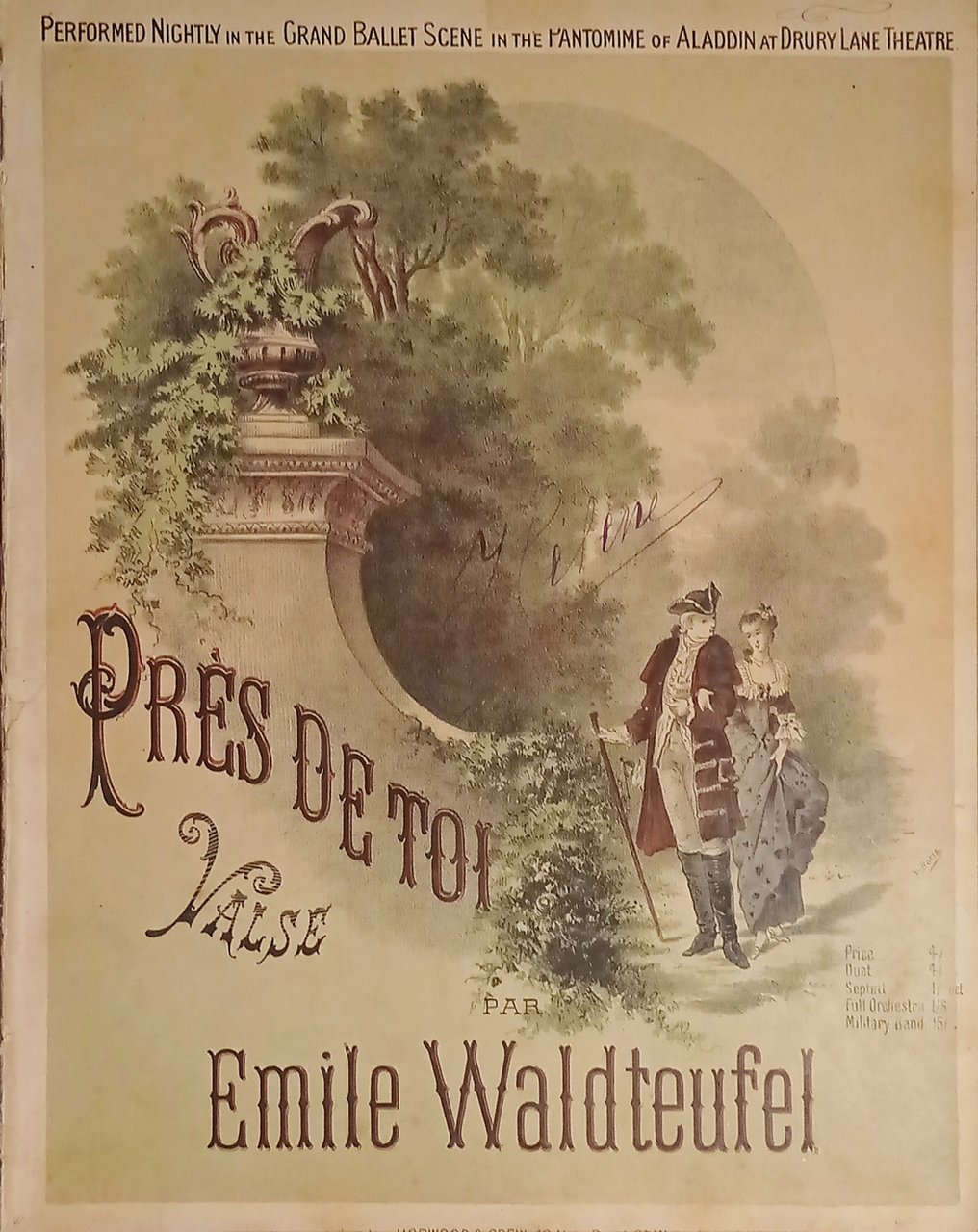 Spartiti - Près de Toi - Valse par Emile Waldteufel …