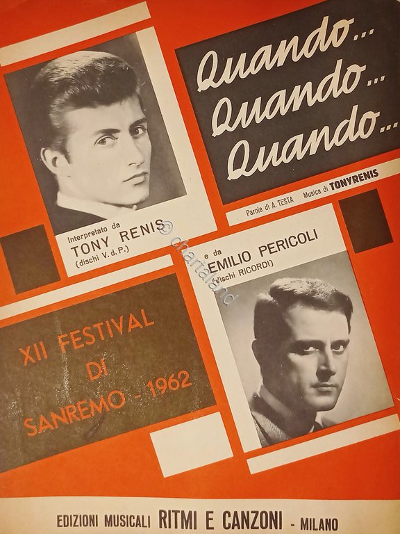 Spartiti - Quando..Quando..Quando - Samba di A. Testa e T. …