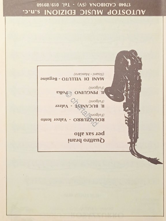 Spartiti - Quattro Brani per Sax Alto - Musica di …