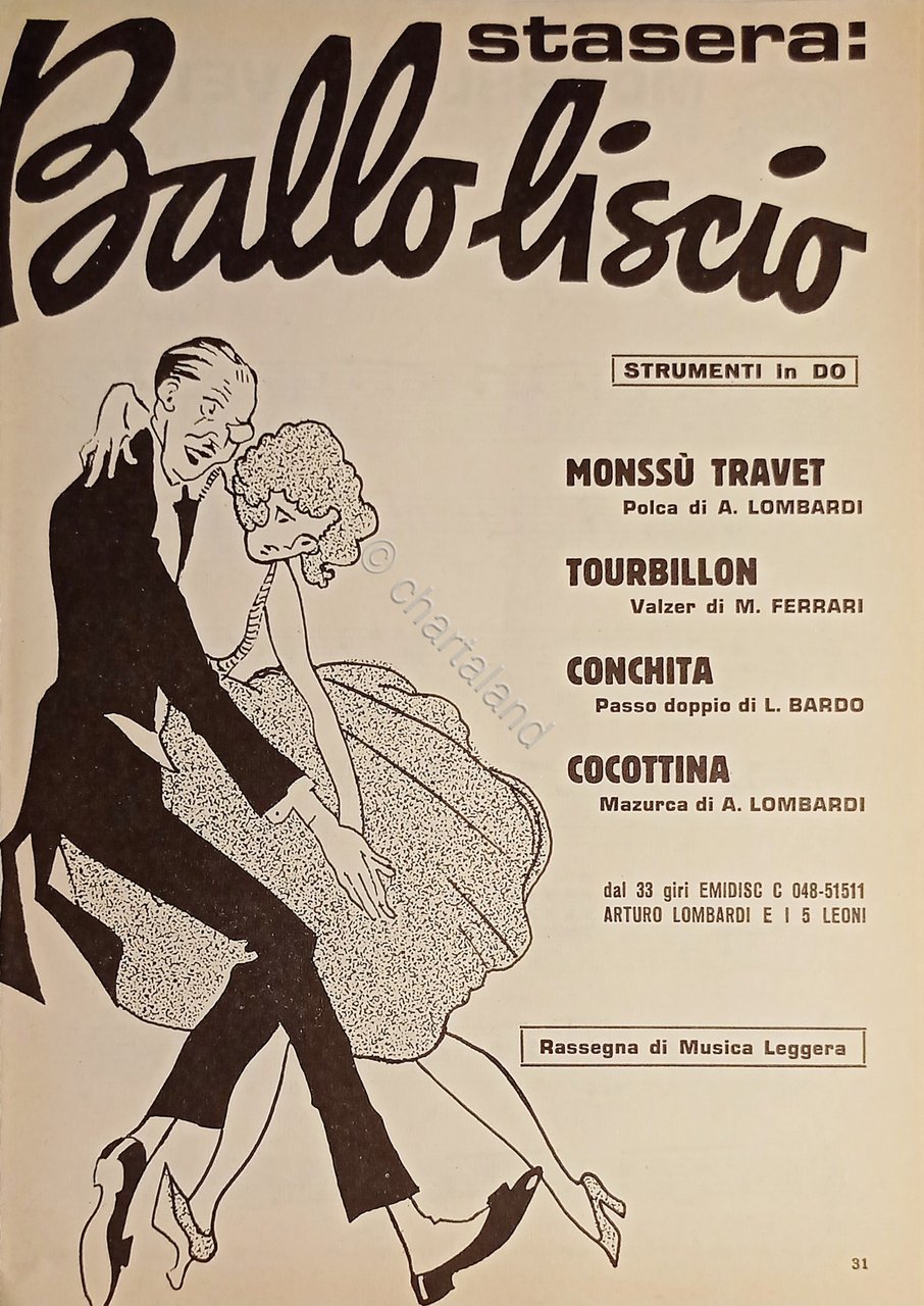Spartiti - Raccolta Ballo Liscio - Strumenti in DO - …