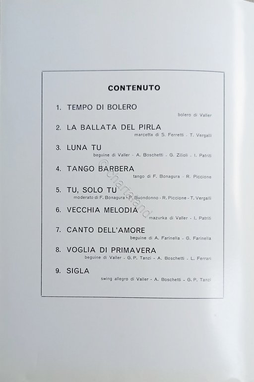 Spartiti - Raccolta di Successi eseguiti dalle migliori Orchestre - …