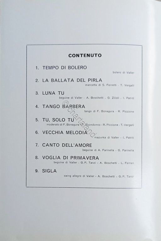 Spartiti - Raccolta di Successi eseguiti dalle migliori Orchestre - …