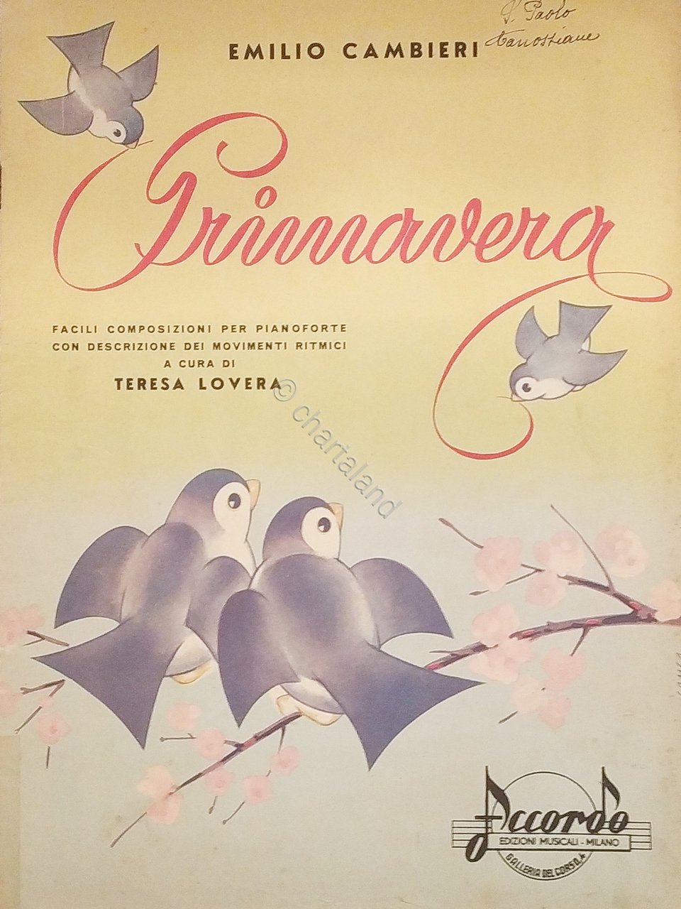 Spartiti - Raccolta Primavera per Pianoforte di Emilio Cambieri - …