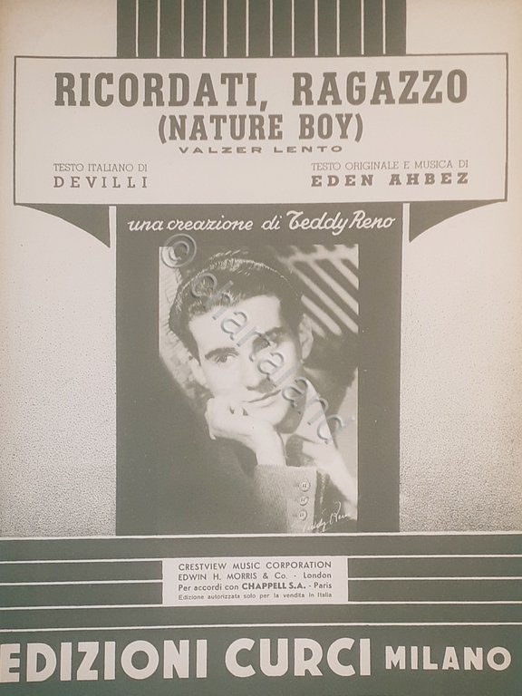 Spartiti - Ricordati ragazzo (Nature boy) - Valzer lento - … | Immagine Gallery 1