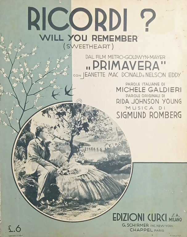 Spartiti - Ricordi? (Will You remember?) - Dal film Primavera …