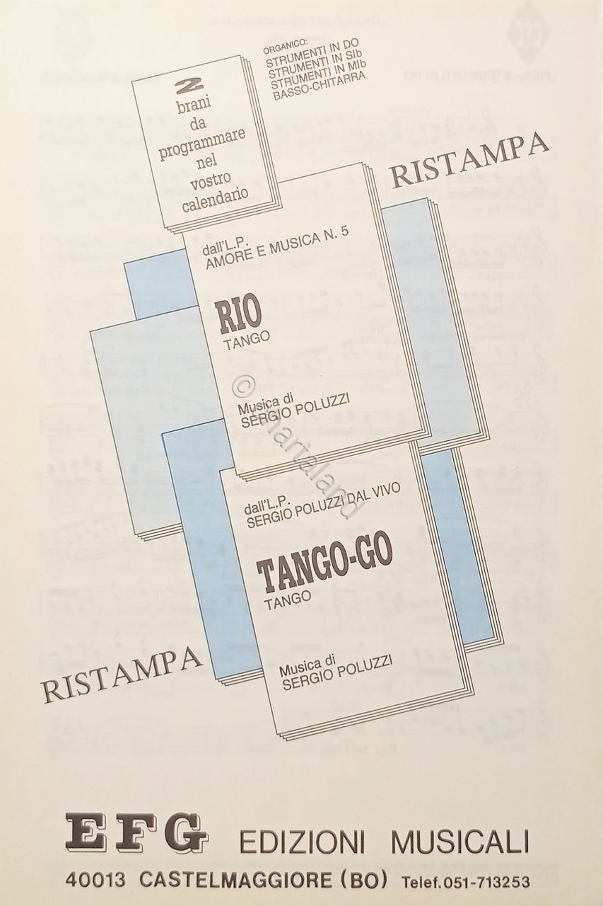 Spartiti - Rio (Tango) - Tango-Go (Tango) - Musica di …