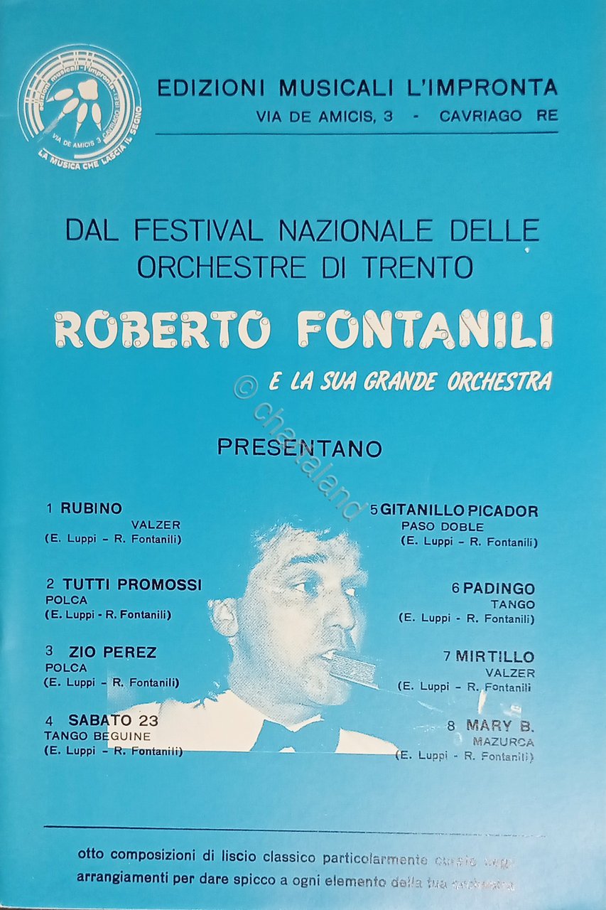 Spartiti - Roberto Fontanili e la sua Grande Orchestra - …