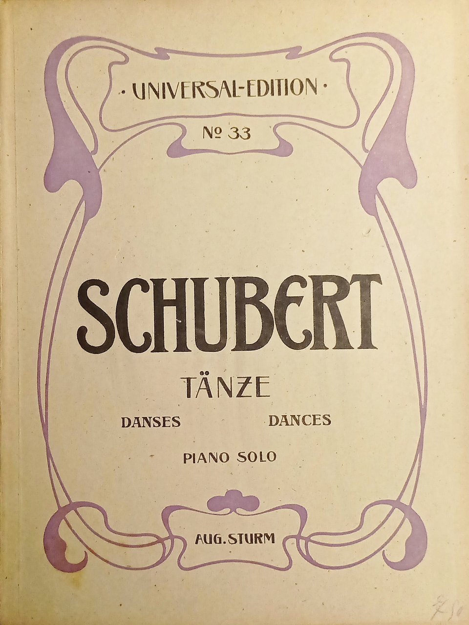 Spartiti - Sämtliche Tänze für Pianoforte Solo von Franz Schubert