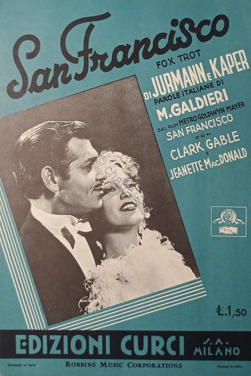 Spartiti - San Francisco - Fox Trot di G. Kahn …